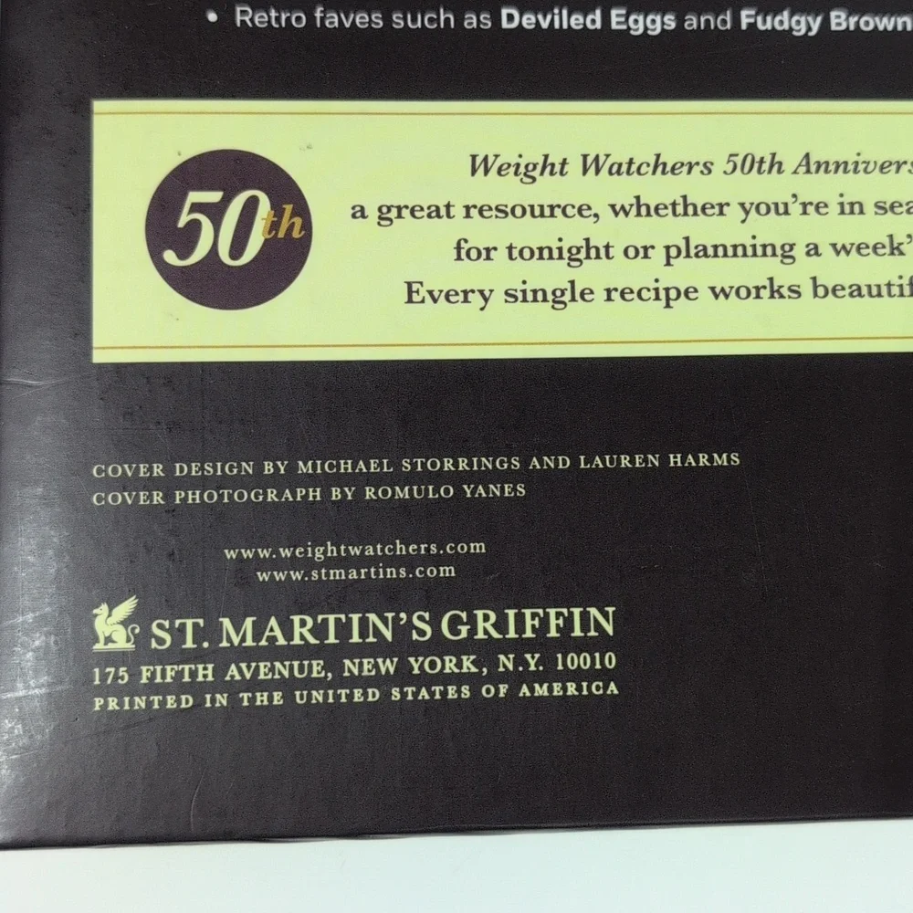 Weight Watchers 50th Anniversary Cookbook